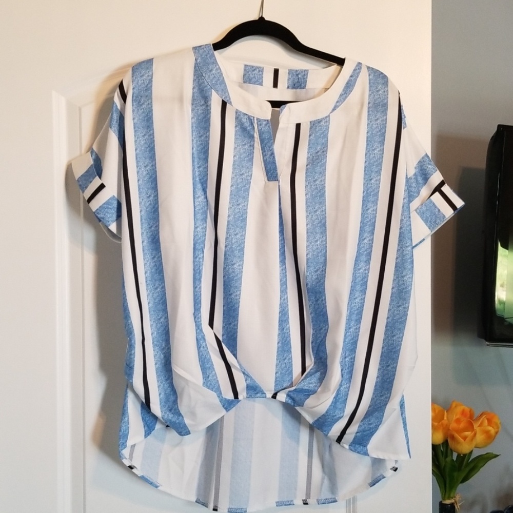 Adorable faux wrap top